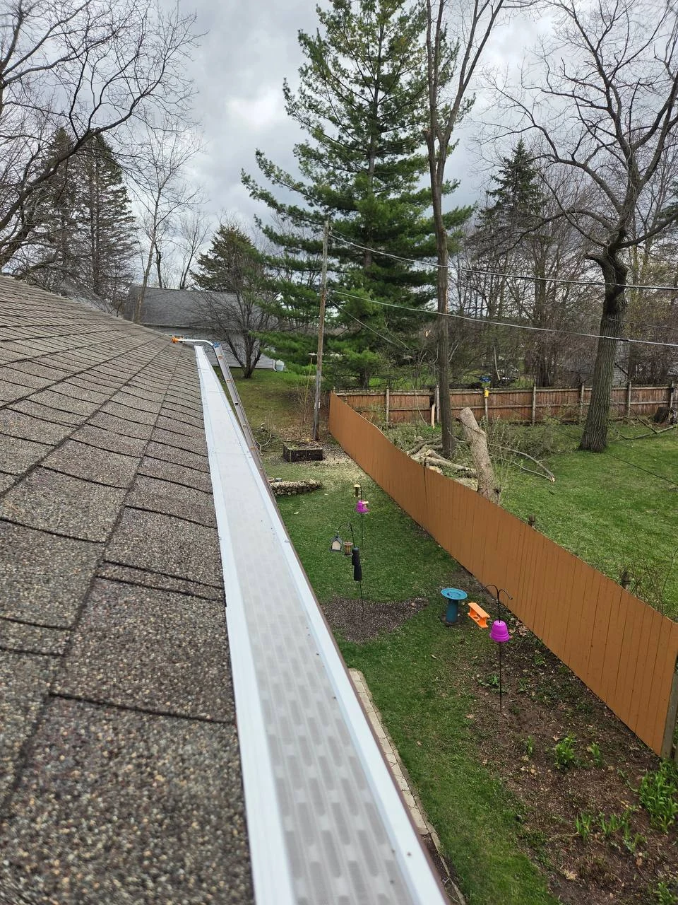 White micro-mesh guard install