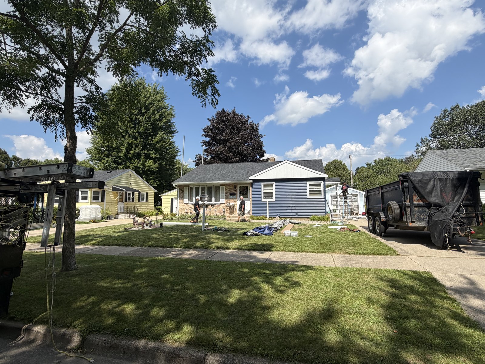 Roof, siding, and wrap — one crew, one week